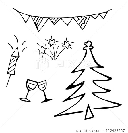 silhouette of tree with a lantern silhouette of tree with a lantern 112422337