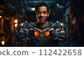 robot cyborg ai chatbot man white 112422658