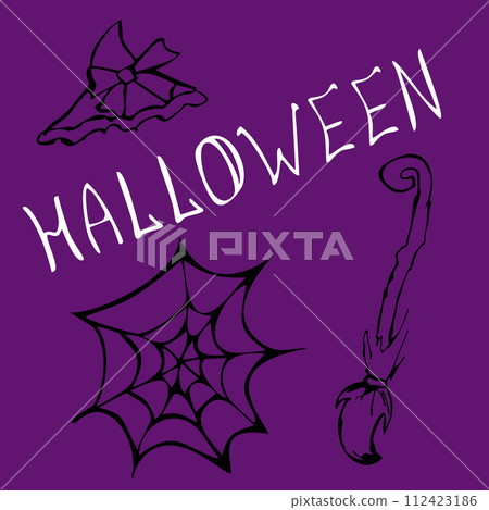 Halloween holiday with an inscription 112423186