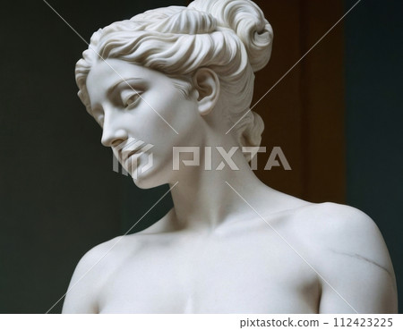 Sculpture of a Greek girl. 112423225