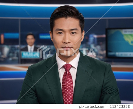 Chief news anchor. Chief news anchor. 112423238