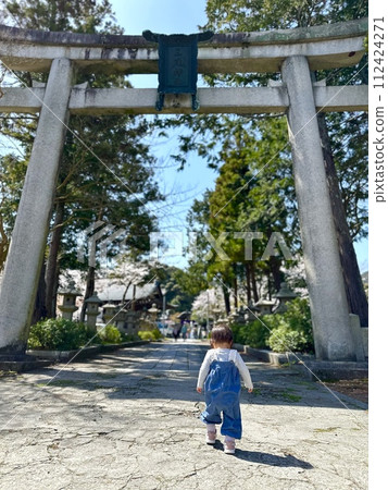 A girl walking at Mio Shrine near Lake Biwa Canal A girl walking at Mio Shrine near Lake Biwa Canal 112424271