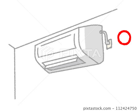 Air conditioner that is firmly plugged into an outlet 112424750