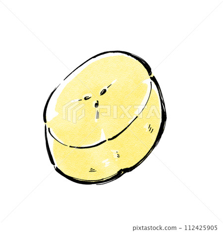 夏季熱帶水果一點圖解：切香蕉 112425905