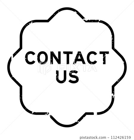 Grunge black contact us word rubber seal stamp on white background Grunge black contact us word rubber seal stamp on white background 112426159