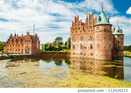 Egeskov castle on Funen island in Denmark 112426225