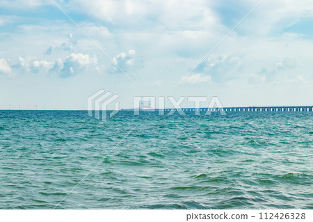 The great belt bridge, Storebelt in Denmark, connecting Zealand with Funen. 112426328