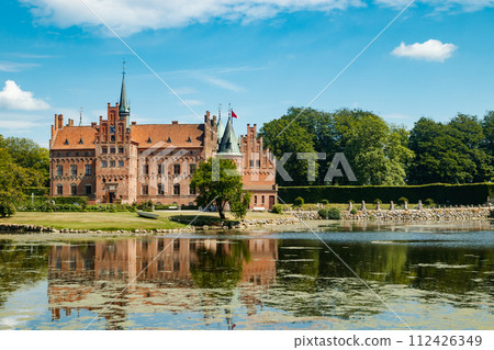 Egeskov castle on Funen island in Denmark Egeskov castle on Funen island in Denmark 112426349