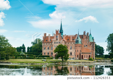 Egeskov castle on Funen island in Denmark 112426353