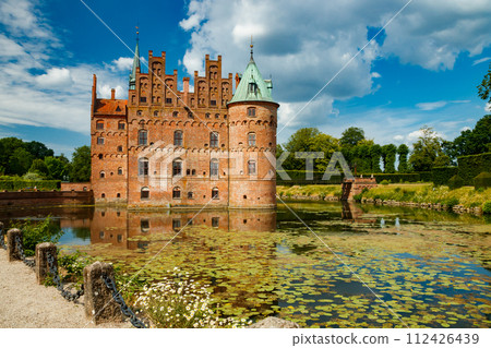 Egeskov castle on Funen island in Denmark Egeskov castle on Funen island in Denmark 112426439