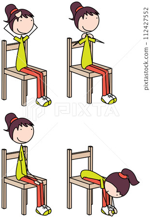 Happy kid exercises Happy kid exercises 112427552