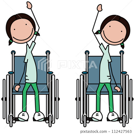 Happy kid exercises 112427563
