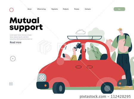 Mutual Support: Assistance in parking the car -modern flat vector concept illustration of man assisting woman with parallel parking A metaphor of voluntary collaborative exchanges of resource, service Mutual Support: Assistance in parking the car -modern flat vector concept illustration of man assisting woman with parallel parking A metaphor of voluntary collaborative exchanges of resource, service 112428295