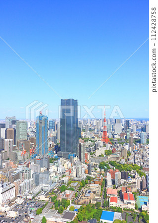 Minato-ku, Tokyo, Tokyo cityscape and Tokyo Tower scenery Minato-ku, Tokyo, Tokyo cityscape and Tokyo Tower scenery 112428758