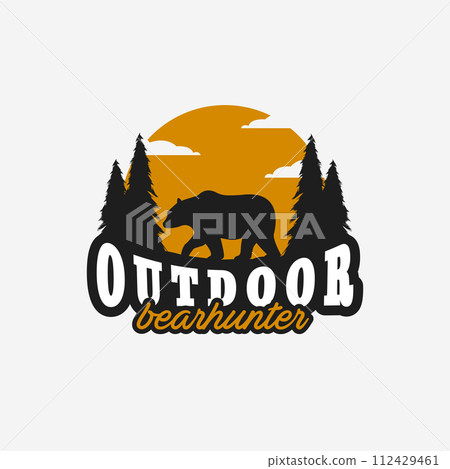 Outdoor Bear Logo Vector Design Illustration Vintage, Grizzly Bear, Polar Bear, Black Bear Outdoor Bear Logo Vector Design Illustration Vintage, Grizzly Bear, Polar Bear, Black Bear 112429461