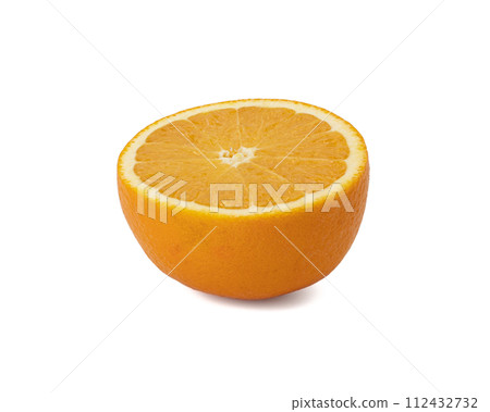 Orange slice isolated on white background Clipping Path 112432732