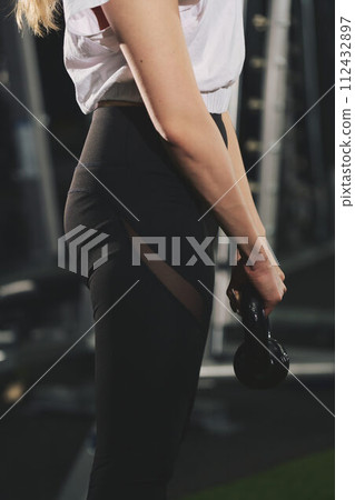 Women training at the gym Women training at the gym 112432897