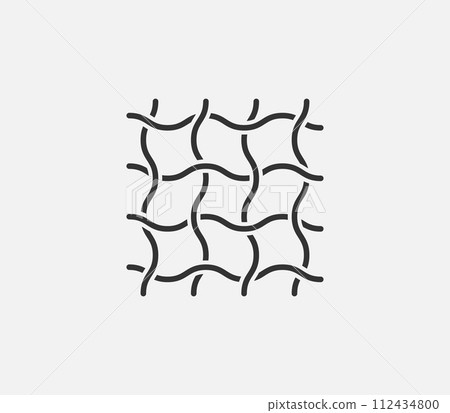 Textile, fabric, cloth icon. Vector illustration. 112434800