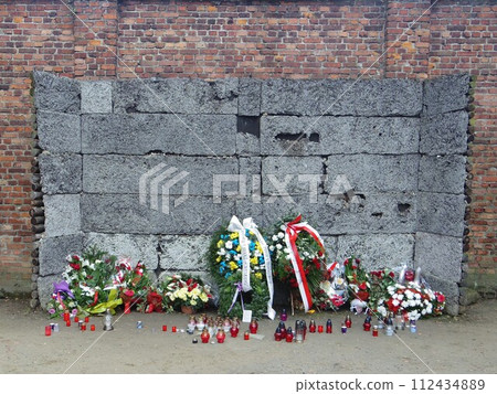 Negative world heritage: Auschwitz-Birkenau concentration camp in Poland, where the Holocaust took place Negative world heritage: Auschwitz-Birkenau concentration camp in Poland, where the Holocaust took place 112434889