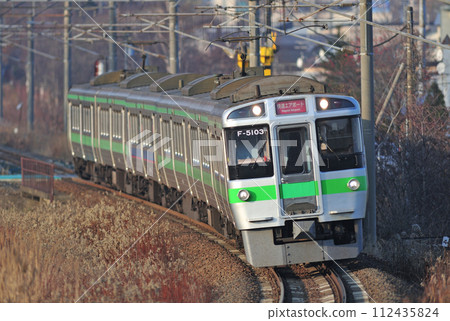Chitose Line Kitahiroshima-Shimamatsu JR Hokkaido 721 series F-5103 formation (Sapporo) Airport Chitose Line Kitahiroshima-Shimamatsu JR Hokkaido 721 series F-5103 formation (Sapporo) Airport 112435824
