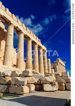 Parthenon temple on the Acropolis in Athens, Greece 112437140