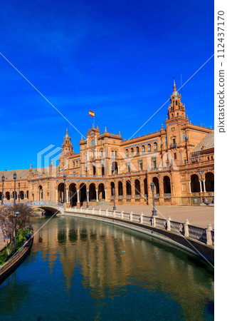 Plaza de Espana (Spain square) in Seville, Andalusia, Spain 112437170