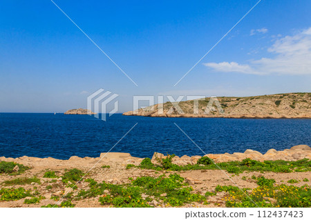 Scenic view of Frioul archipelago near Marseille, France Scenic view of Frioul archipelago near Marseille, France 112437423