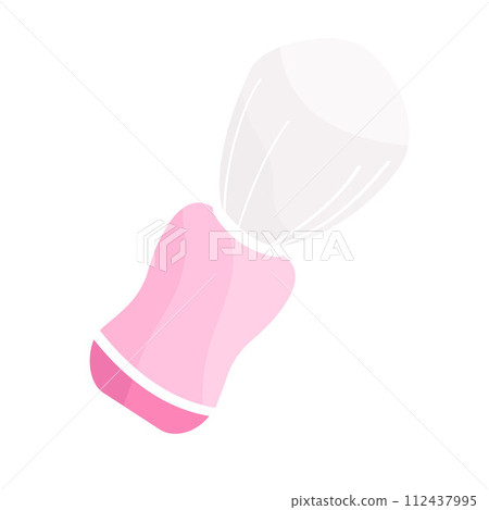 shaving brush color vector illustratio 112437995