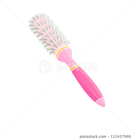 pink hair brush color vector illustration pink hair brush color vector illustration 112437998
