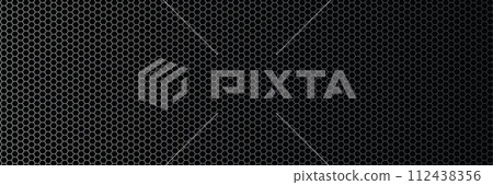 Banner - Dark grid background steel metal texture surface Banner - Dark grid background steel metal texture surface 112438356