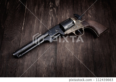 Old West gun. Percussion Army Revolver 112439663