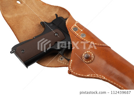 Automatic Pistol, Caliber .45 in holster Automatic Pistol, Caliber .45 in holster 112439687