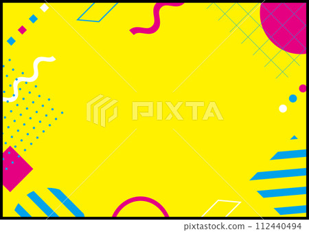 retro geometric frame retro geometric frame 112440494