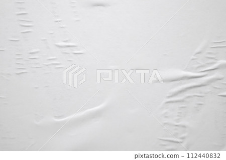 white crumpled and creased paper poster texture background white crumpled and creased paper poster texture background 112440832