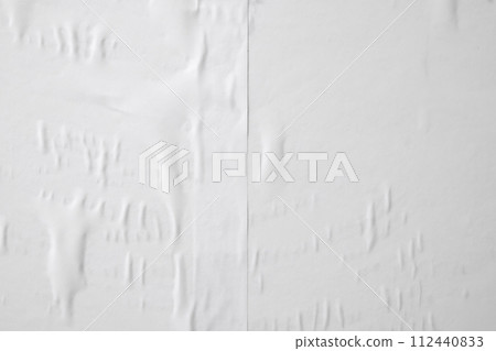 white crumpled and creased paper poster texture background white crumpled and creased paper poster texture background 112440833