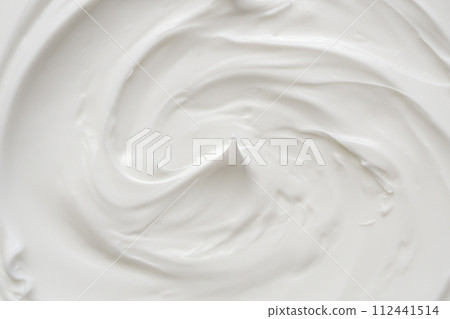 White lotion beauty skincare cream texture cosmetic product background White lotion beauty skincare cream texture cosmetic product background 112441514