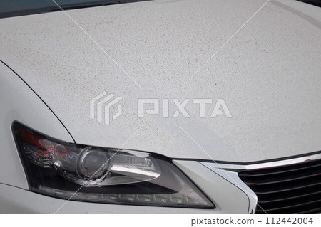 dirty car hood 112442004