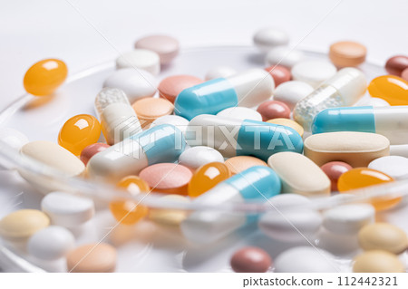 Medicine, tablet, capsule, pharmaceutical image material 112442321