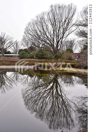 Sky on water surface Sky on water surface 112443913