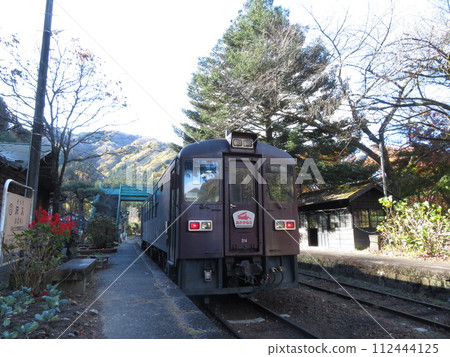 鐵路風景、澤入站、渡良瀨溪谷鐵道 112444125