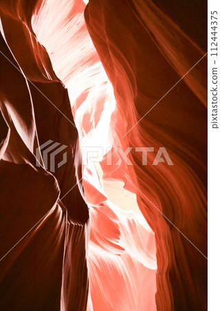 Mysterious red clay gradation in Antelope Canyon, Arizona 112444375