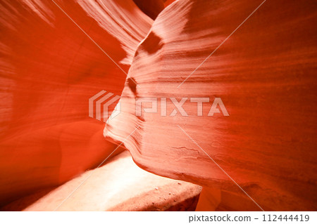 Mysterious red clay gradation in Antelope Canyon, Arizona Mysterious red clay gradation in Antelope Canyon, Arizona 112444419