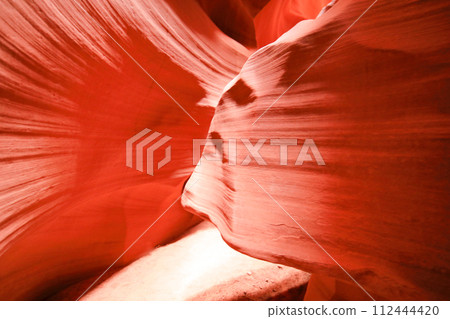 Mysterious red clay gradation in Antelope Canyon, Arizona Mysterious red clay gradation in Antelope Canyon, Arizona 112444420