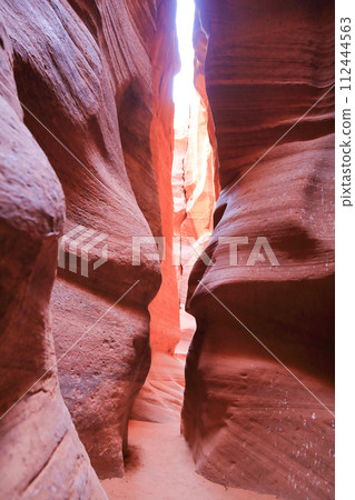 Mysterious red clay gradation in Antelope Canyon, Arizona Mysterious red clay gradation in Antelope Canyon, Arizona 112444563
