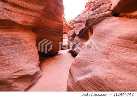 Mysterious red clay gradation in Antelope Canyon, Arizona Mysterious red clay gradation in Antelope Canyon, Arizona 112444748