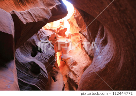 Mysterious red clay gradation in Antelope Canyon, Arizona Mysterious red clay gradation in Antelope Canyon, Arizona 112444771