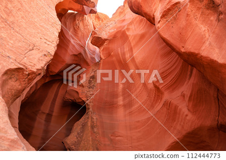 Mysterious red clay gradation in Antelope Canyon, Arizona Mysterious red clay gradation in Antelope Canyon, Arizona 112444773