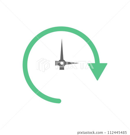 Time icon flat design 112445485