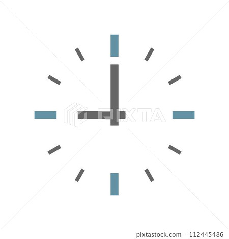 Time icon flat design 112445486