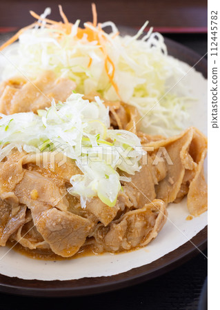 Delicious pork ginger grill 112445782